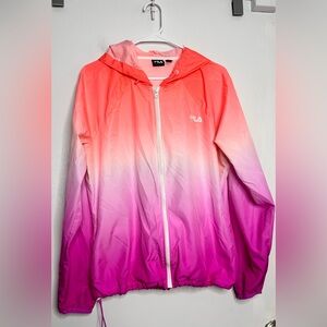 Fila hombre gradient light weight jacket.  Women’s XL